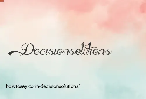 Decisionsolutions