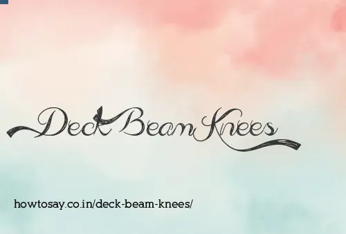 Deck Beam Knees
