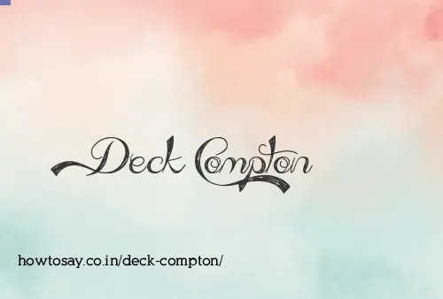 Deck Compton
