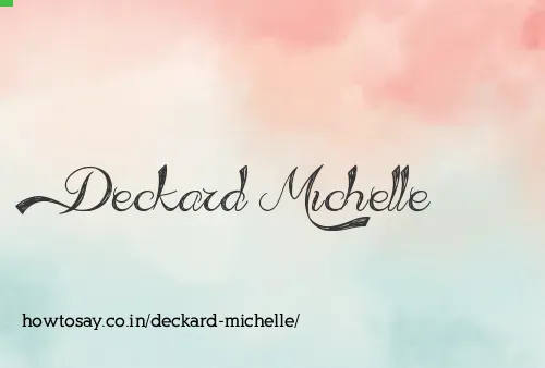 Deckard Michelle