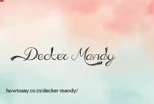 Decker Mandy