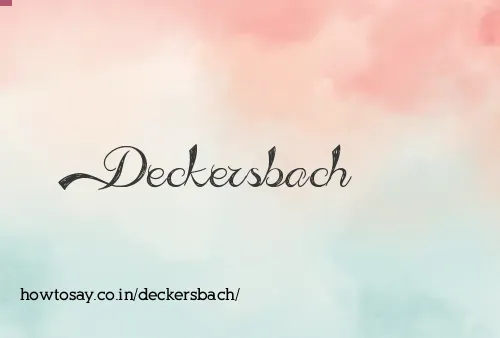 Deckersbach