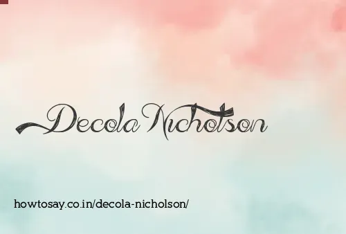 Decola Nicholson