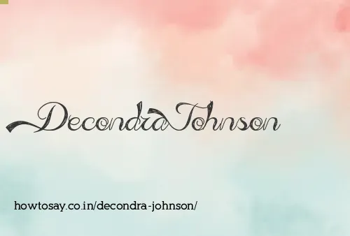 Decondra Johnson