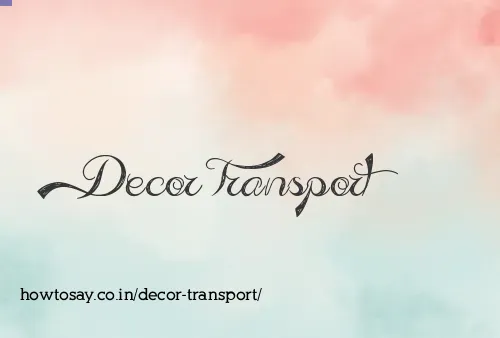 Decor Transport