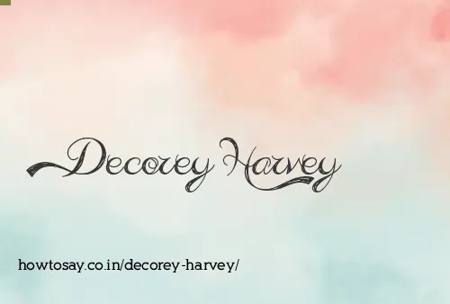 Decorey Harvey