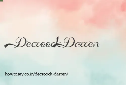 Decroock Darren