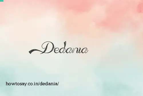 Dedania