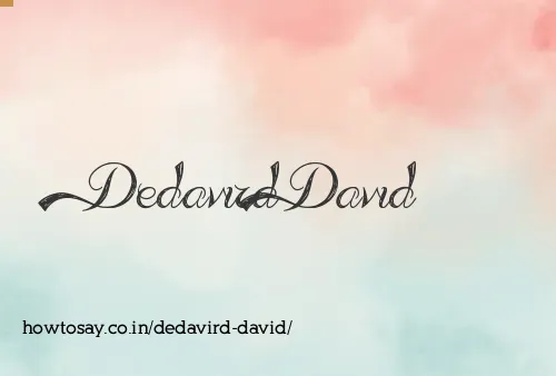 Dedavird David