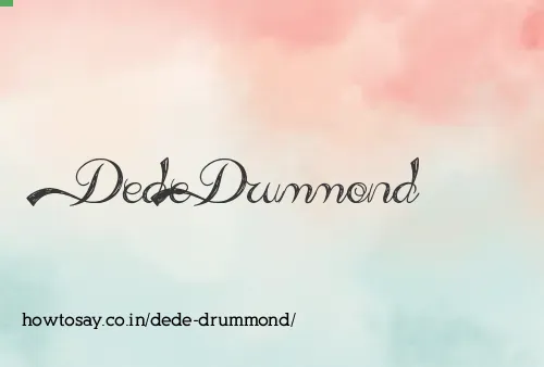 Dede Drummond