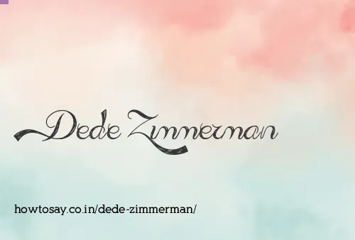 Dede Zimmerman