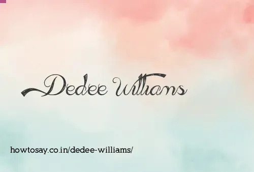 Dedee Williams