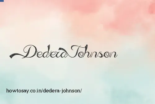 Dedera Johnson