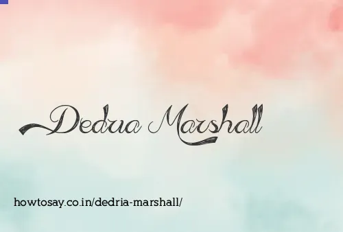 Dedria Marshall