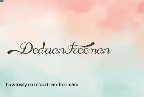 Dedrian Freeman
