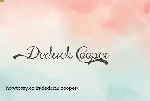 Dedrick Cooper