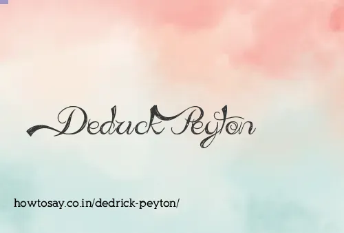 Dedrick Peyton
