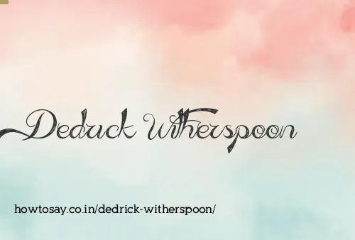 Dedrick Witherspoon