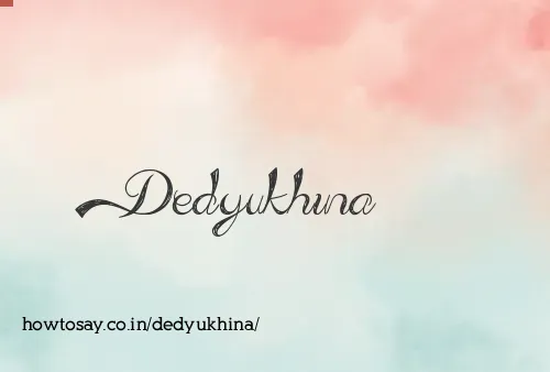 Dedyukhina