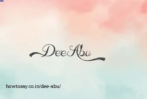 Dee Abu