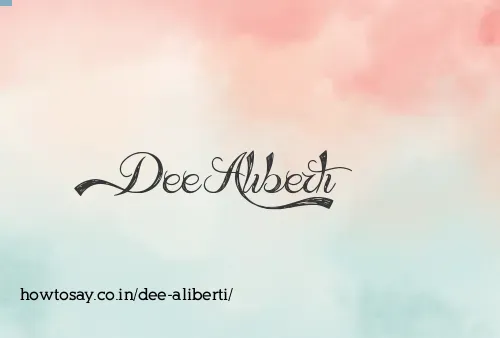 Dee Aliberti