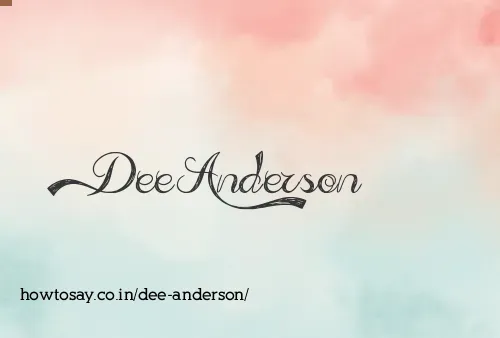 Dee Anderson