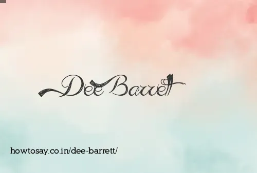Dee Barrett