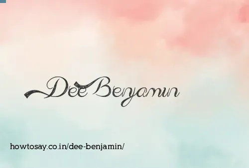 Dee Benjamin