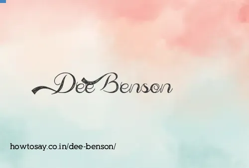 Dee Benson