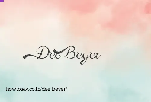 Dee Beyer