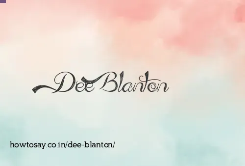 Dee Blanton