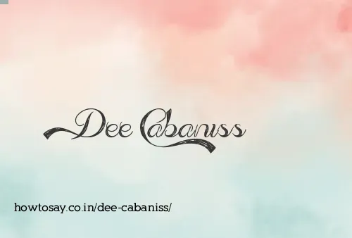 Dee Cabaniss