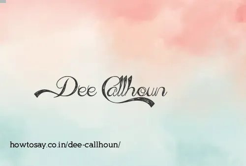 Dee Callhoun