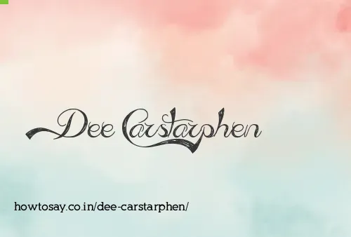 Dee Carstarphen