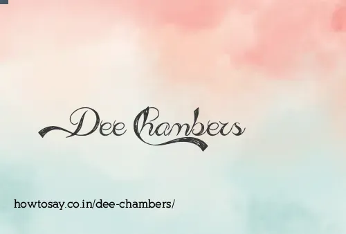 Dee Chambers