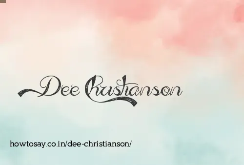 Dee Christianson
