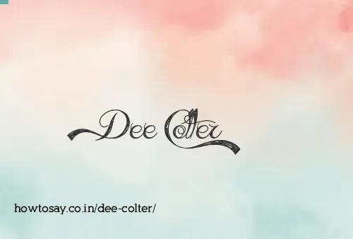 Dee Colter
