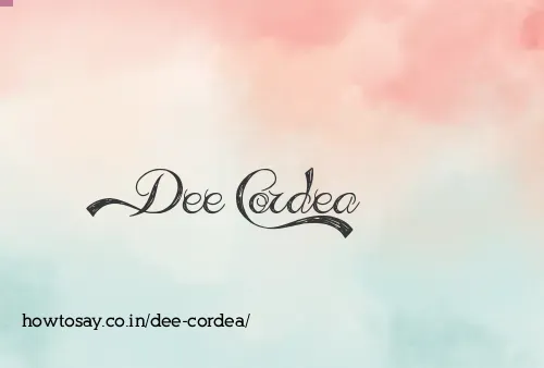 Dee Cordea