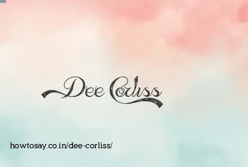 Dee Corliss