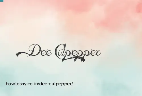Dee Culpepper