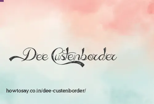Dee Custenborder