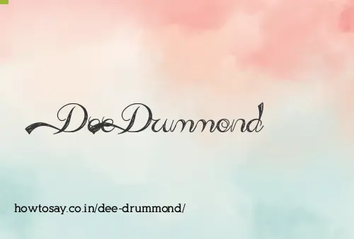 Dee Drummond