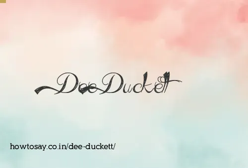 Dee Duckett