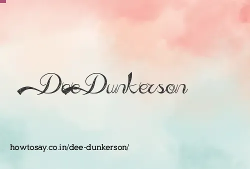 Dee Dunkerson