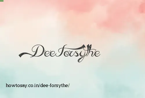 Dee Forsythe