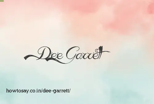 Dee Garrett