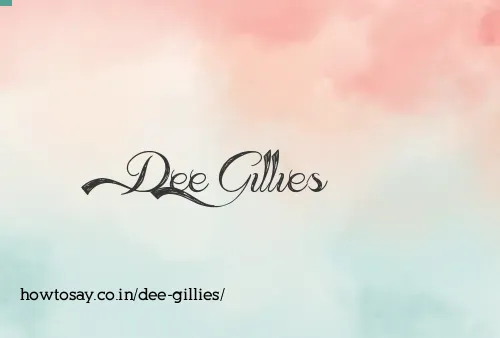 Dee Gillies