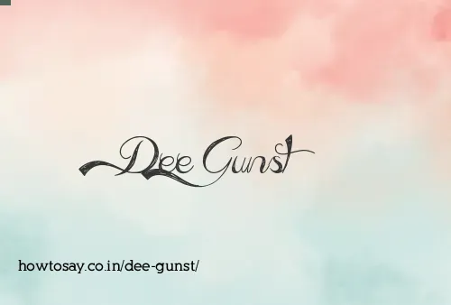 Dee Gunst