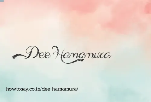 Dee Hamamura