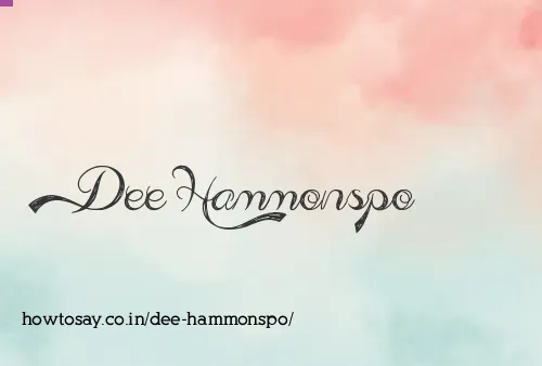 Dee Hammonspo